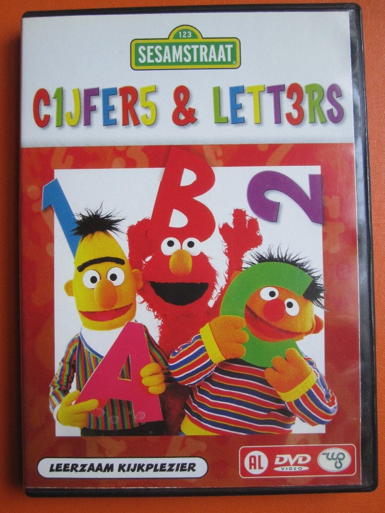 Sesamstraat - Cijfers & Letters, Cd's en Dvd's, Alle leeftijden, Tv-serie, Zo goed als nieuw, Educatief