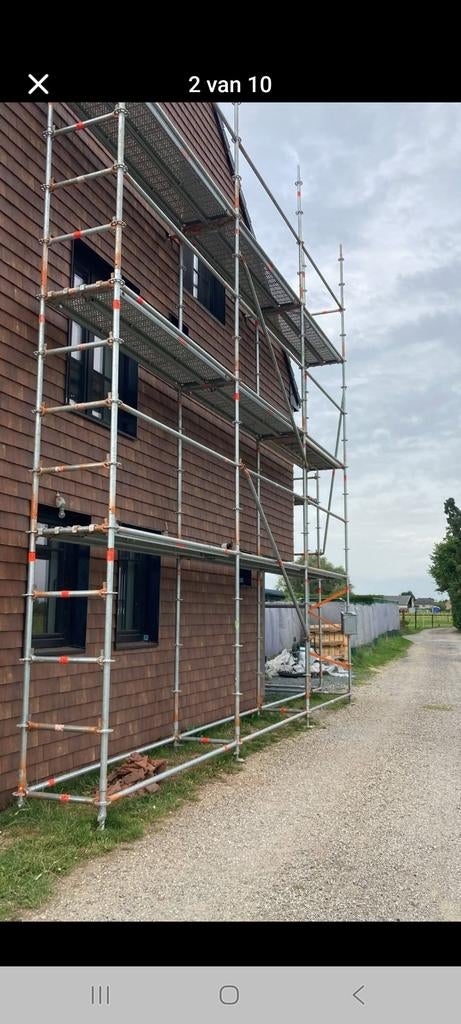 Layher stelling, Ophalen
