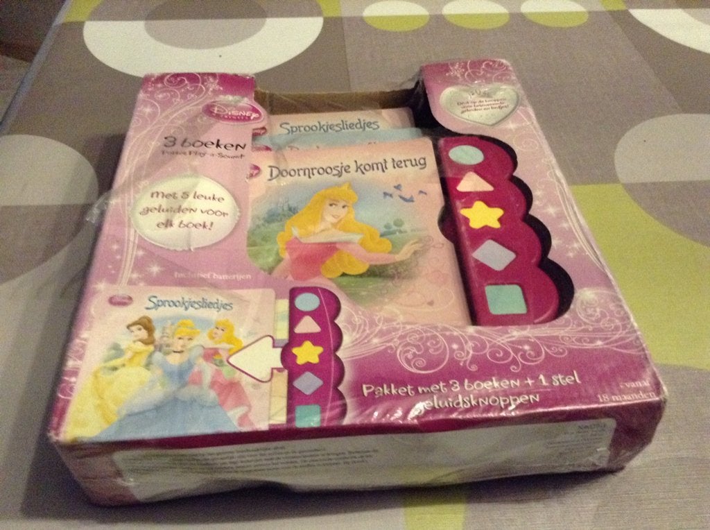 Disney Princessen pakket met 3 boeken (Geluid) (Nieuw), Jongen of Meisje, Nieuw, Ophalen of Verzenden, 4 jaar