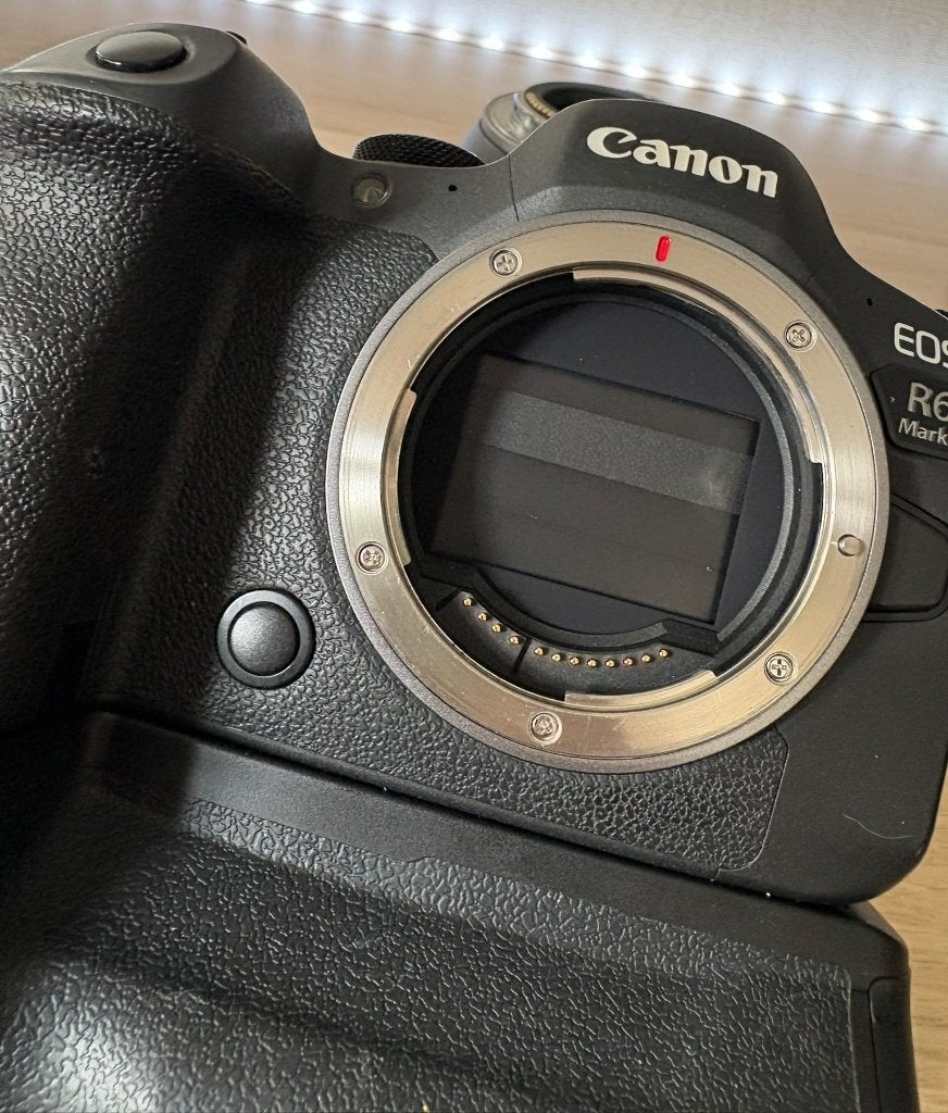 Canon EOS R6 Mark II + grip, objectif Canon RF 85 mm F2, Ophalen, Canon, Zo goed als nieuw, Bodydop
