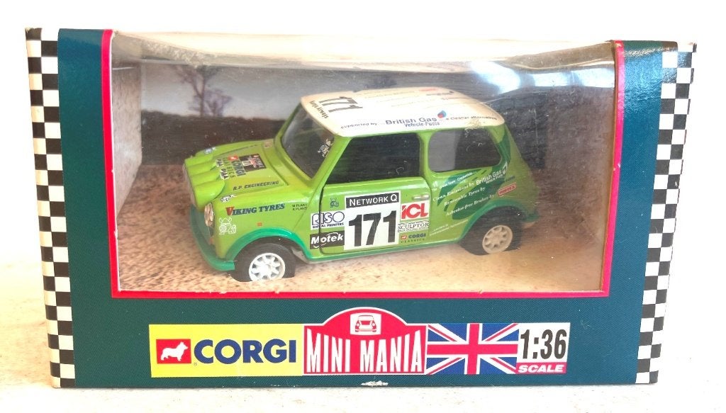 Mini Mania Network Q RAC rally Corgi # 04433., Ophalen of Verzenden, Zo goed als nieuw, Auto