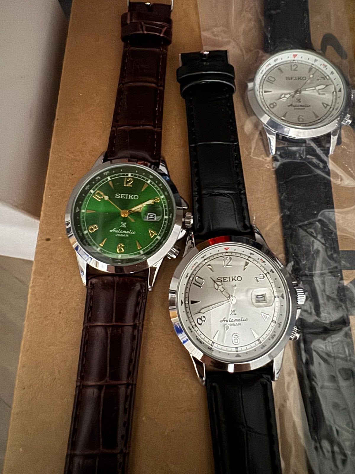 Horlogeset, Seiko, Staal, Met bandje, Polshorloge