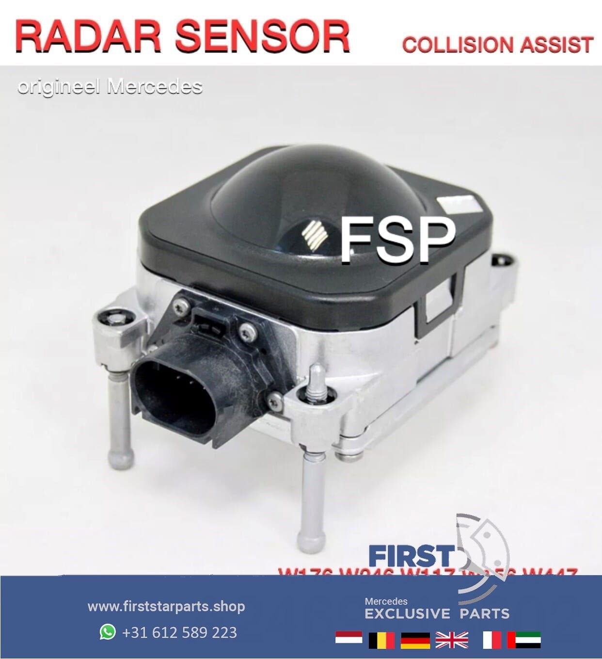 A2469013602 RADAR SENSOR W176 W246 W117 W156 W447 W205 W166, Utilisé, -, -, Enlèvement ou Envoi