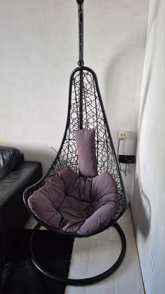 Hangstoel met standaard te koop – comfortabel en stijlvol, Tuin en Terras, Ophalen of Verzenden