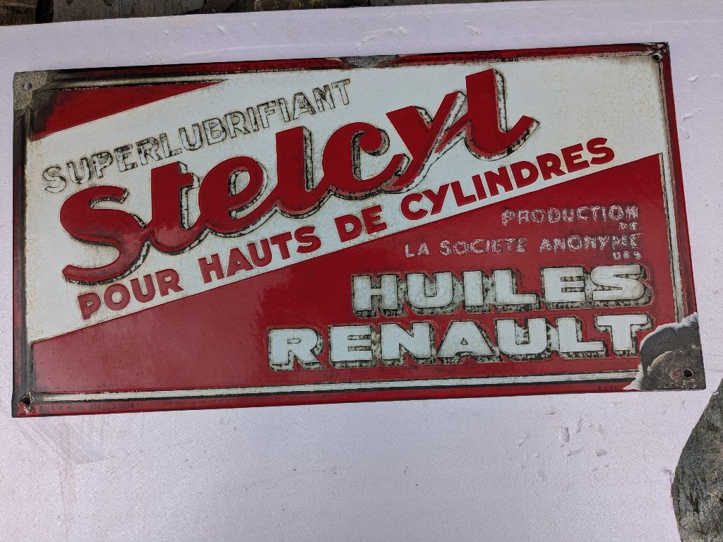 Plaque émaillée stelcyl, Collections, Enlèvement