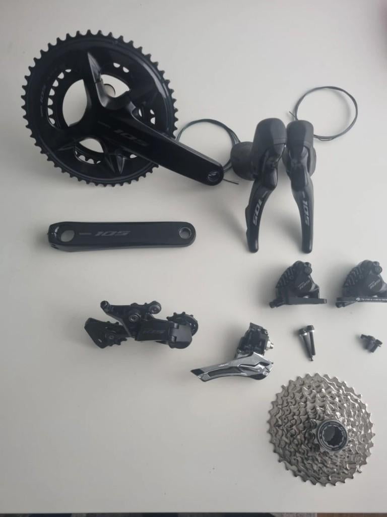 Shimano 105 R7120 12-speed mechanische groepset, Ophalen of Verzenden, Zo goed als nieuw