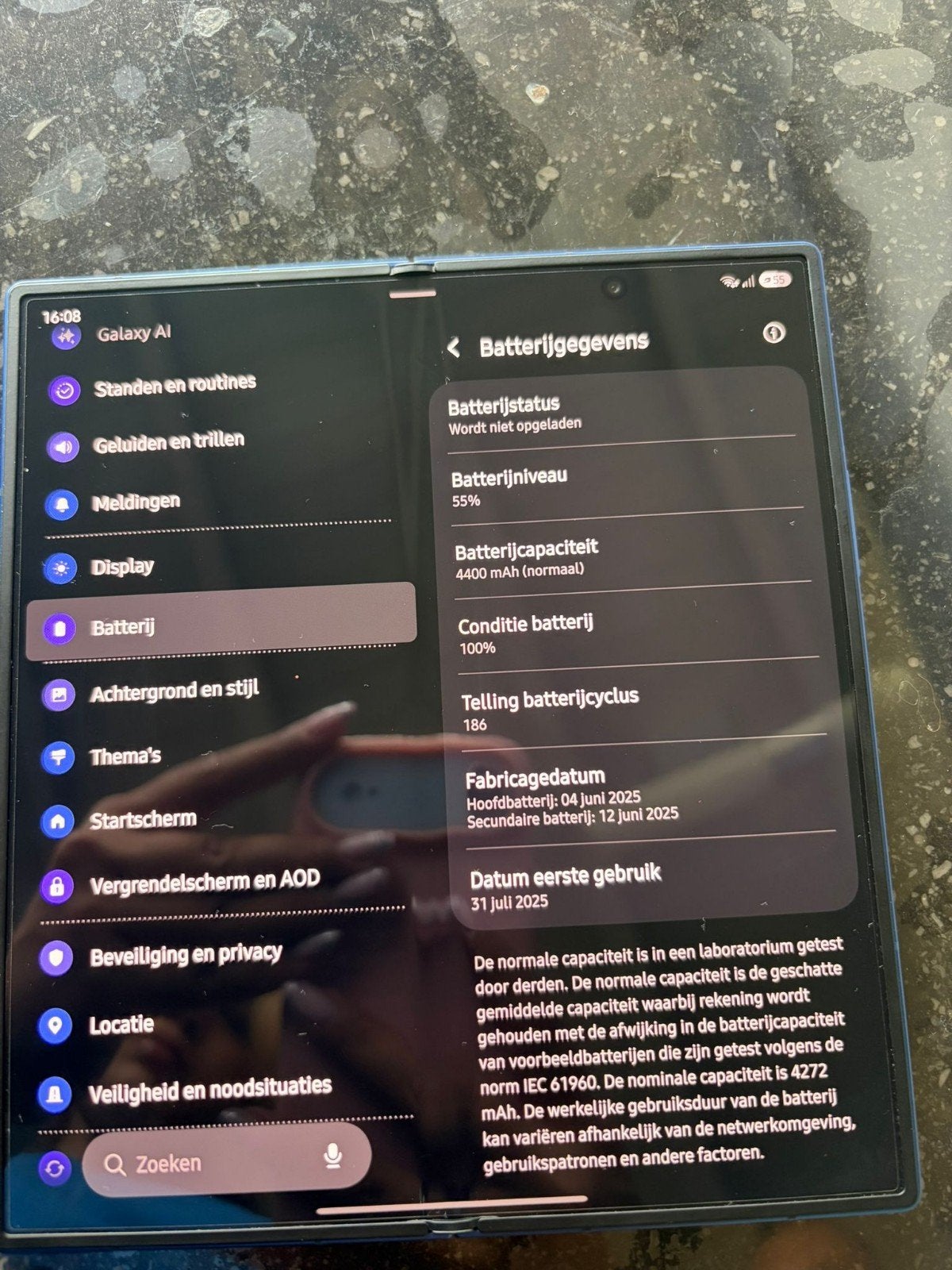 Samsung Galaxy Z Fold 7 Bleu 256 Go 12, Ram, Télécoms, Téléphonie mobile | Samsung, 256 GB, Envoi, Comme neuf, Galaxy Z Fold