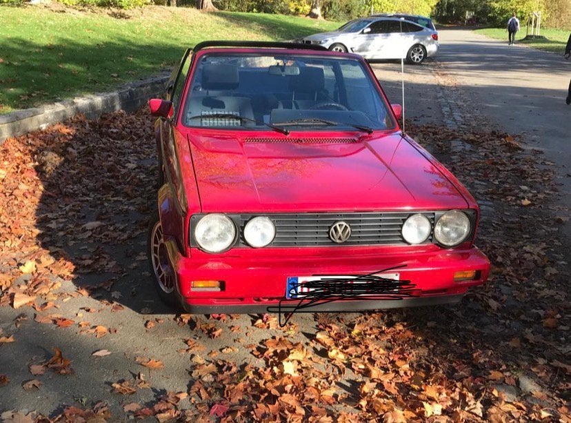 Volkswagen Golf 1 cabriolet, Rouge, Achat, Cabriolet, Boîte manuelle