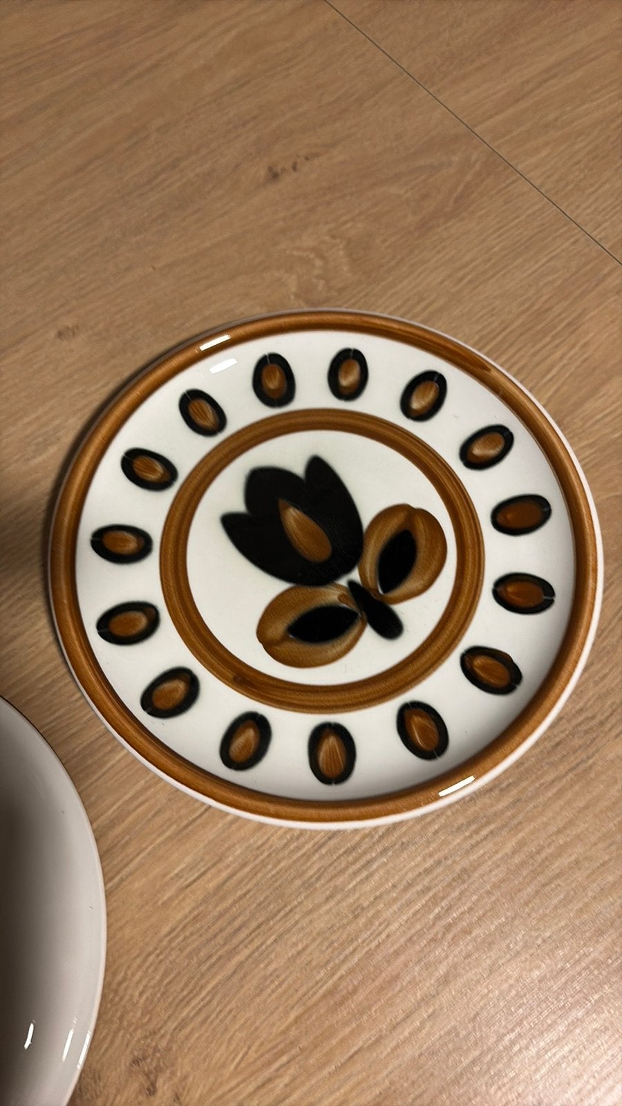10 assiettes kimono vintage Boch (20,5 cm) Peintes à la main, Enlèvement ou Envoi