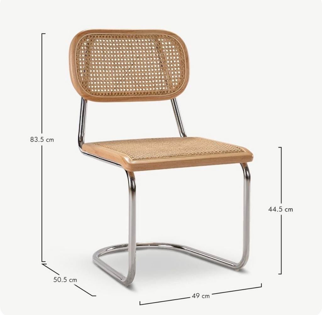 2 stoelen in nieuwstaat merk Furnicher type Cantilever, Enlèvement, Comme neuf