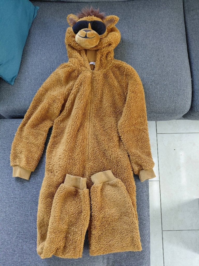 Pyjama/costume de carnaval lama taille 140, Enfants & Bébés, Costumes de carnaval & Déguisements, Enlèvement ou Envoi, Comme neuf