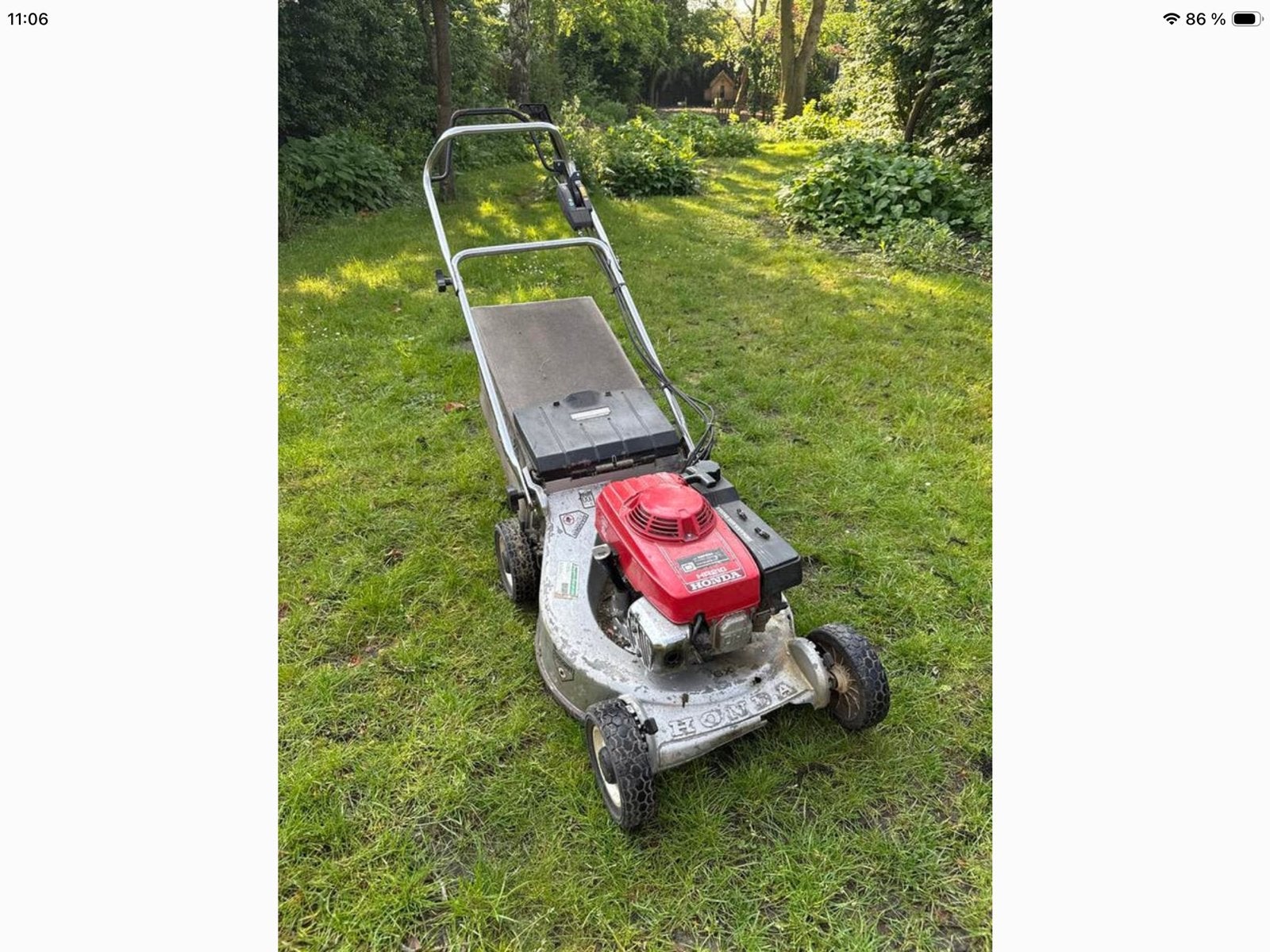 Tondeuses thermiques tractée Honda HRA216 professionnel, Enlèvement, Utilisé, Moteur