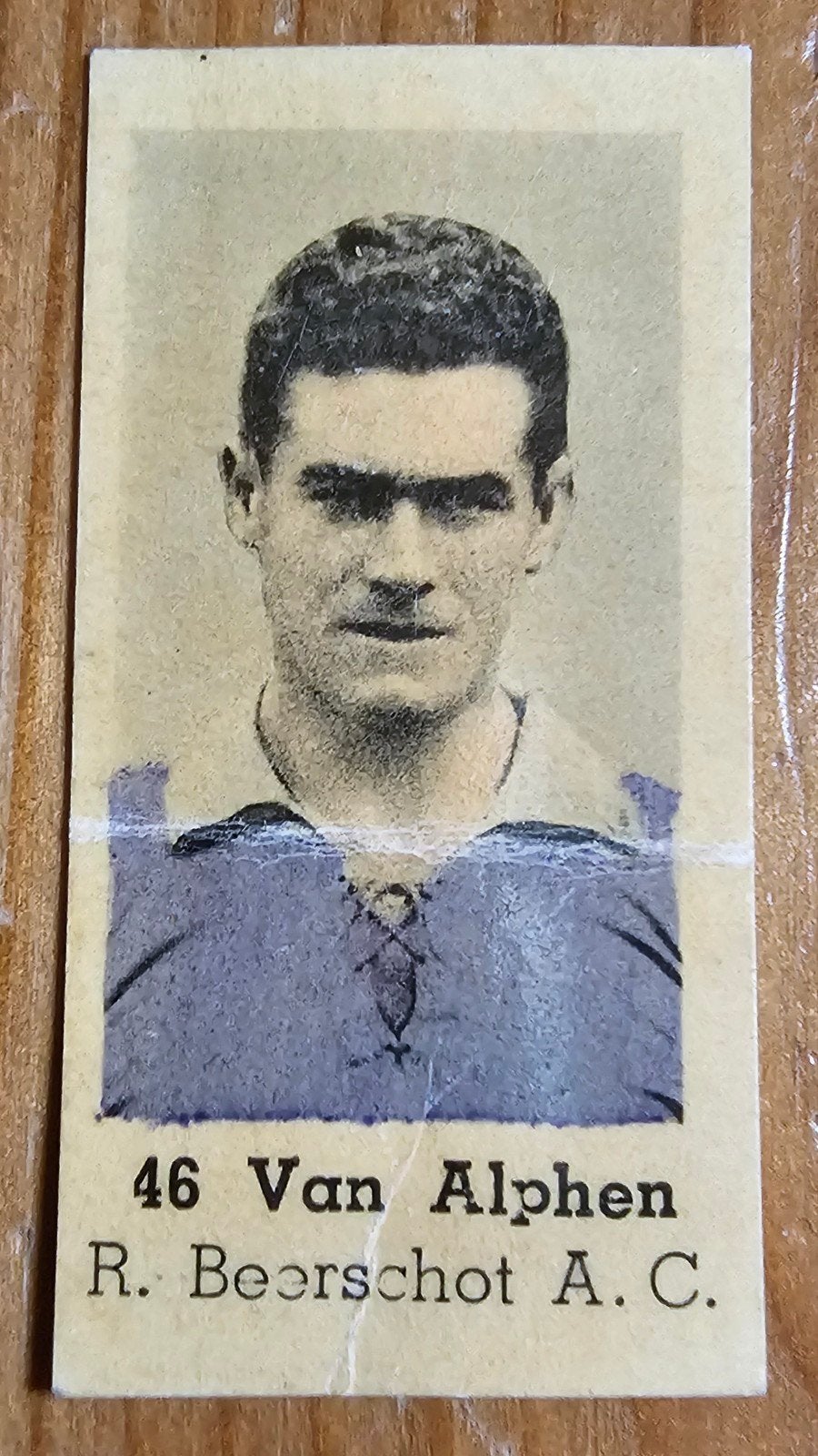 1937 #46 Van Alphen (pre panini) Beerschot Chromo Voetbal!, Ophalen of Verzenden, Gebruikt, Plaatje