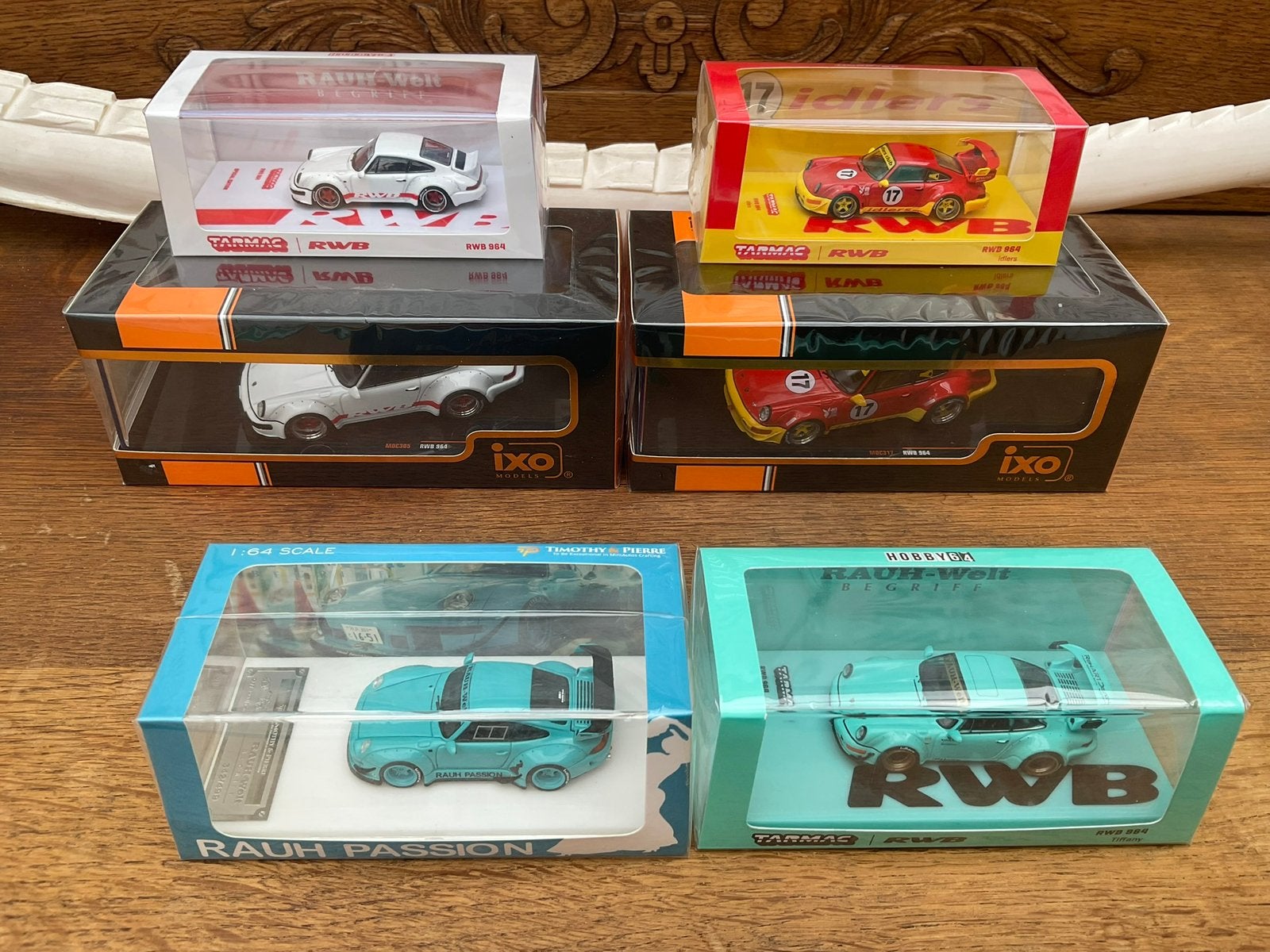 1/64+1/43 Set of Porsche RWB,Tarmac,Timothy Pierre,Ixo, Enlèvement ou Envoi, Neuf
