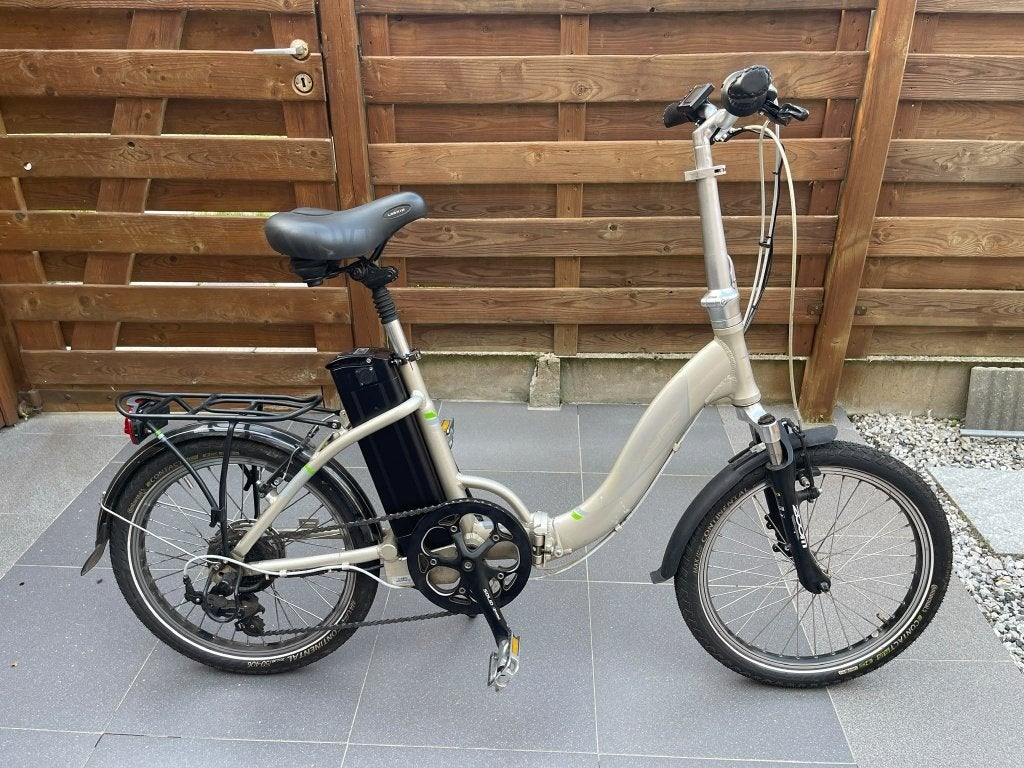 Vélo pliant électrique, Vélos & Vélomoteurs, Enlèvement, Comme neuf, 50 km par batterie ou plus