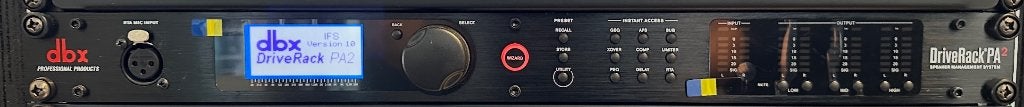 Digital processor  dbx driverack PA2, Audio, Tv en Foto, Versterkers en Ontvangers, Ophalen, Zo goed als nieuw, Overige merken