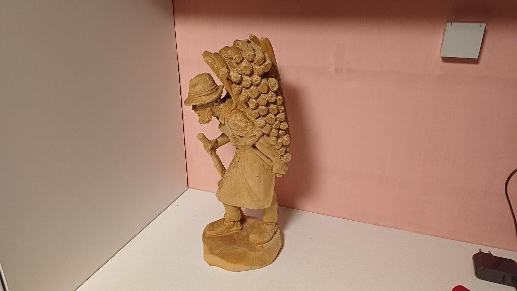 Porteur de bois, Enlèvement ou Envoi, Bois, 20 - 50 cm