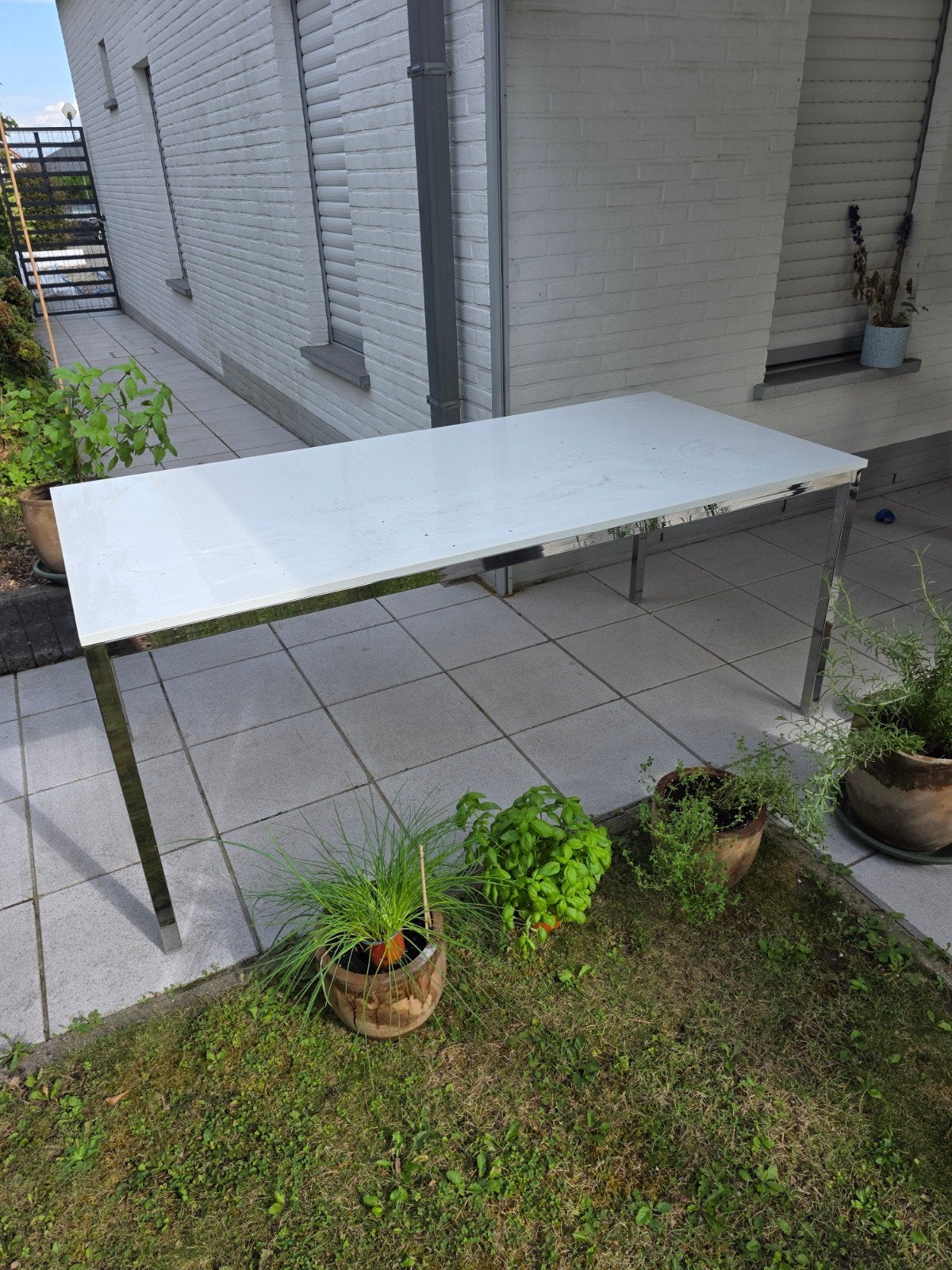 Table, Maison & Meubles, Enlèvement, Utilisé, 150 à 200 cm, 50 à 100 cm