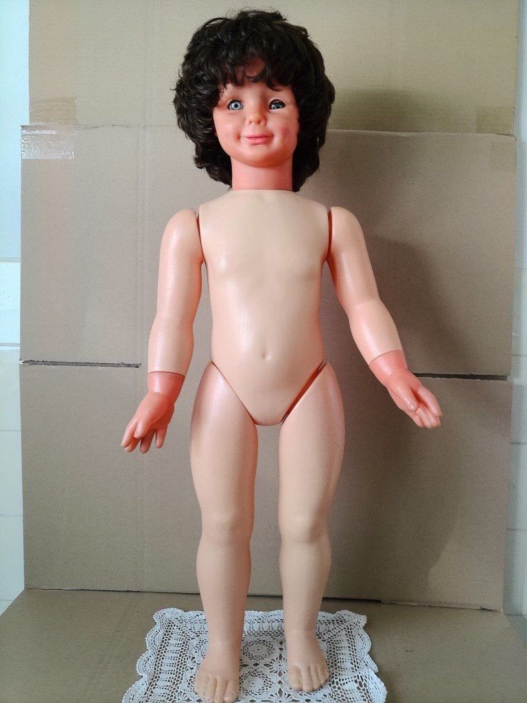 Grande poupée vintage 88 cm poupée enfant pour Halloween, Enlèvement ou Envoi