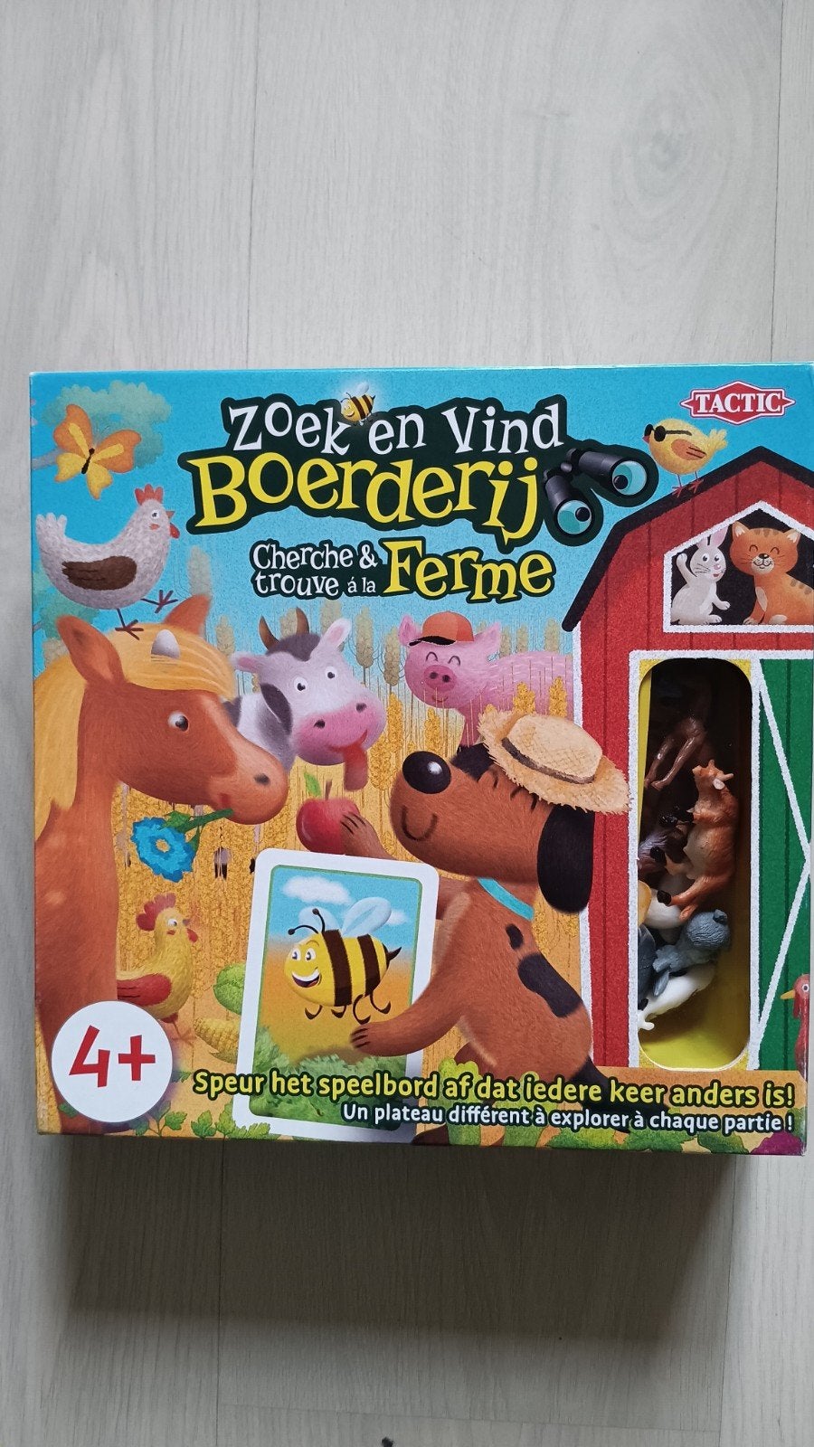 Spel zoek en vind boerderij, Ophalen
