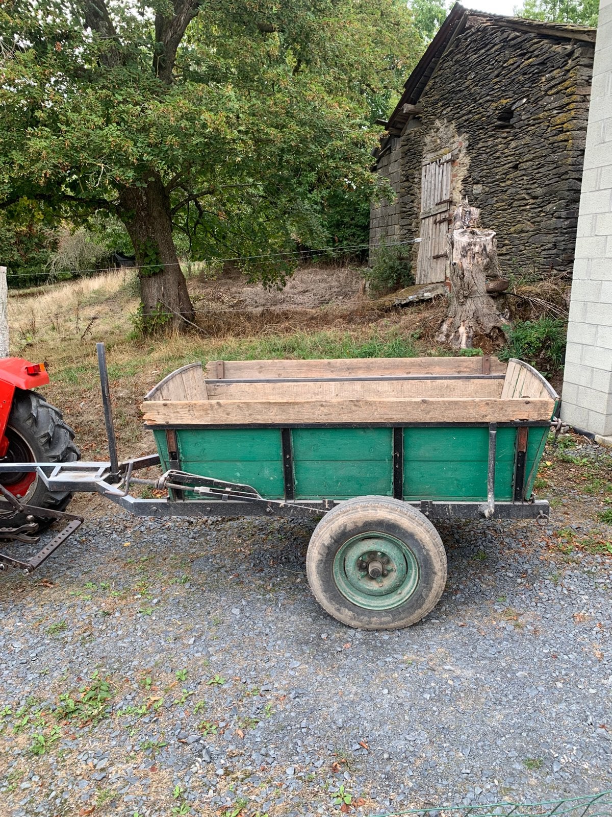 Ancien tombereau, Enlèvement, Agricole