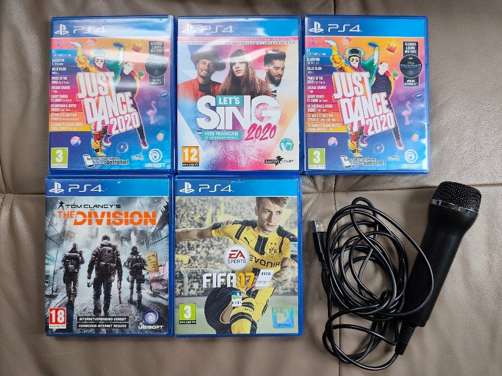 Lot 5 jeux PS4 + micro, Consoles de jeu & Jeux vidéo, Enlèvement ou Envoi
