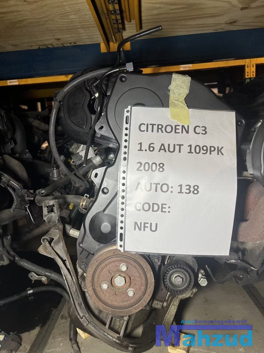 CITROEN C3 1.6 Motorblok motor NFU, Gebruikt, Citroën, Stellantis N.V., Taurusavenue 1
2132 LS  Hoofddorp, NL