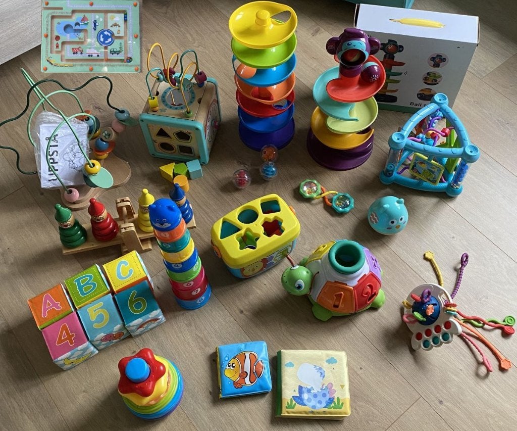Educatief & Houten Speelgoed Pakket - Set of los!, Kinderen en Baby's, Ophalen, Zo goed als nieuw, Bouwen, Met licht