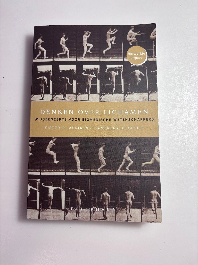 Denken over lichamen: Wijsbegeerte, Boeken, Wijsbegeerte of Ethiek, Nieuw, Pieter Adriaens, Ophalen of Verzenden