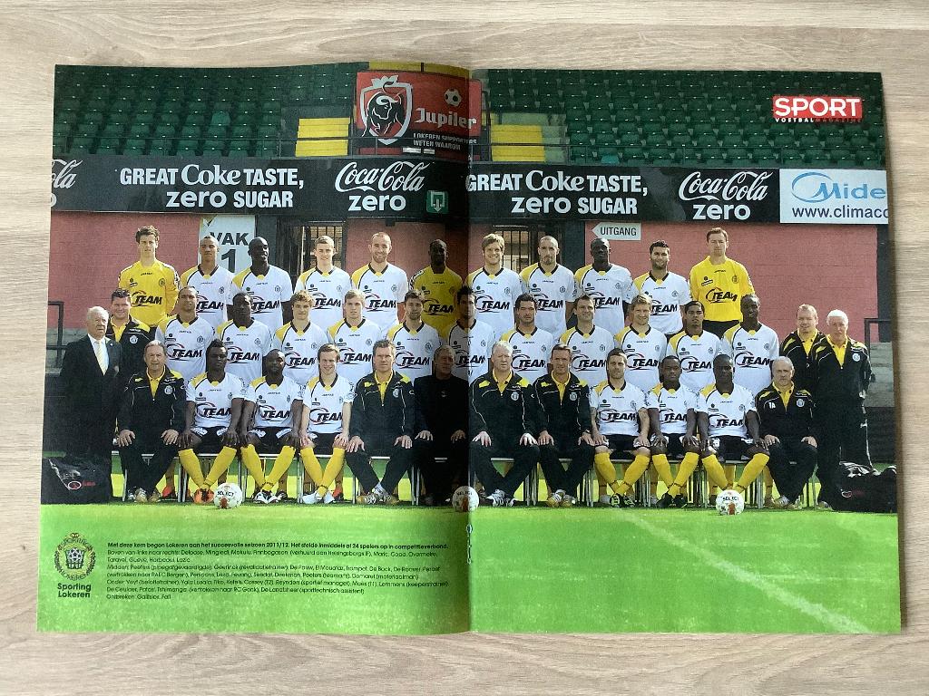 Poster Sporting Lokeren 2011-2012, Verzamelen, Ophalen of Verzenden, Zo goed als nieuw, Poster, Plaatje of Sticker