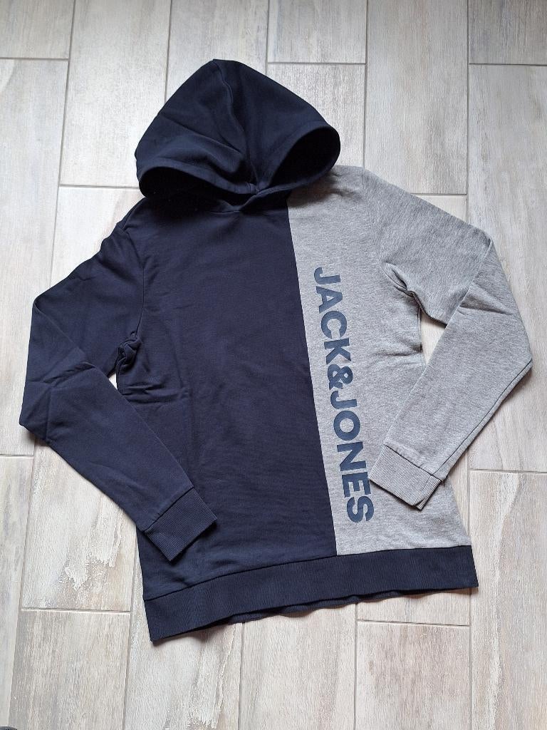 ★ M164 - Trui met kap Jack & Jones, Kinderen en Baby's, Kinderkleding | Maat 164, Trui of Vest, Ophalen of Verzenden, Zo goed als nieuw