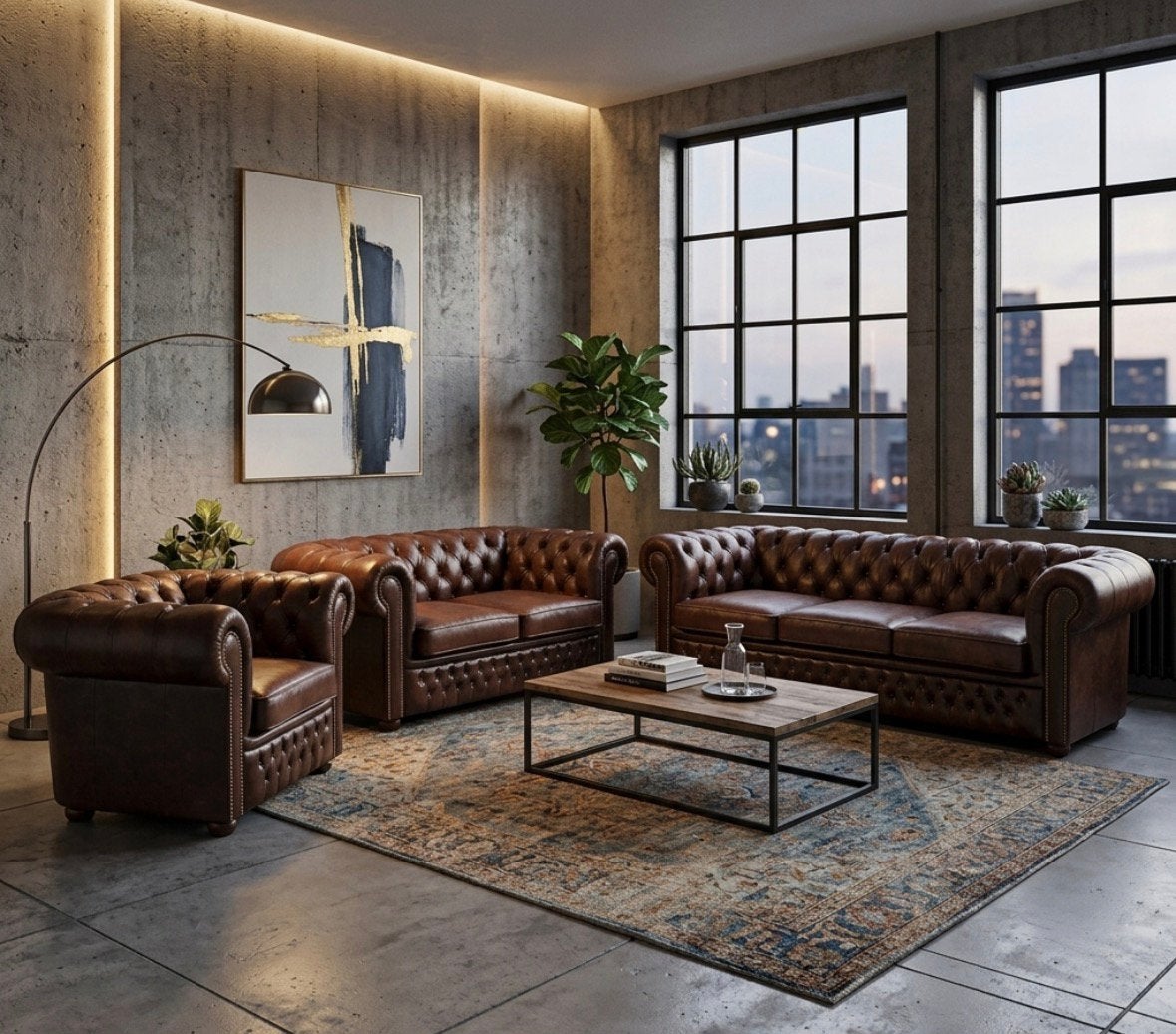 3 Winchester Chesterfield authentique, Envoi