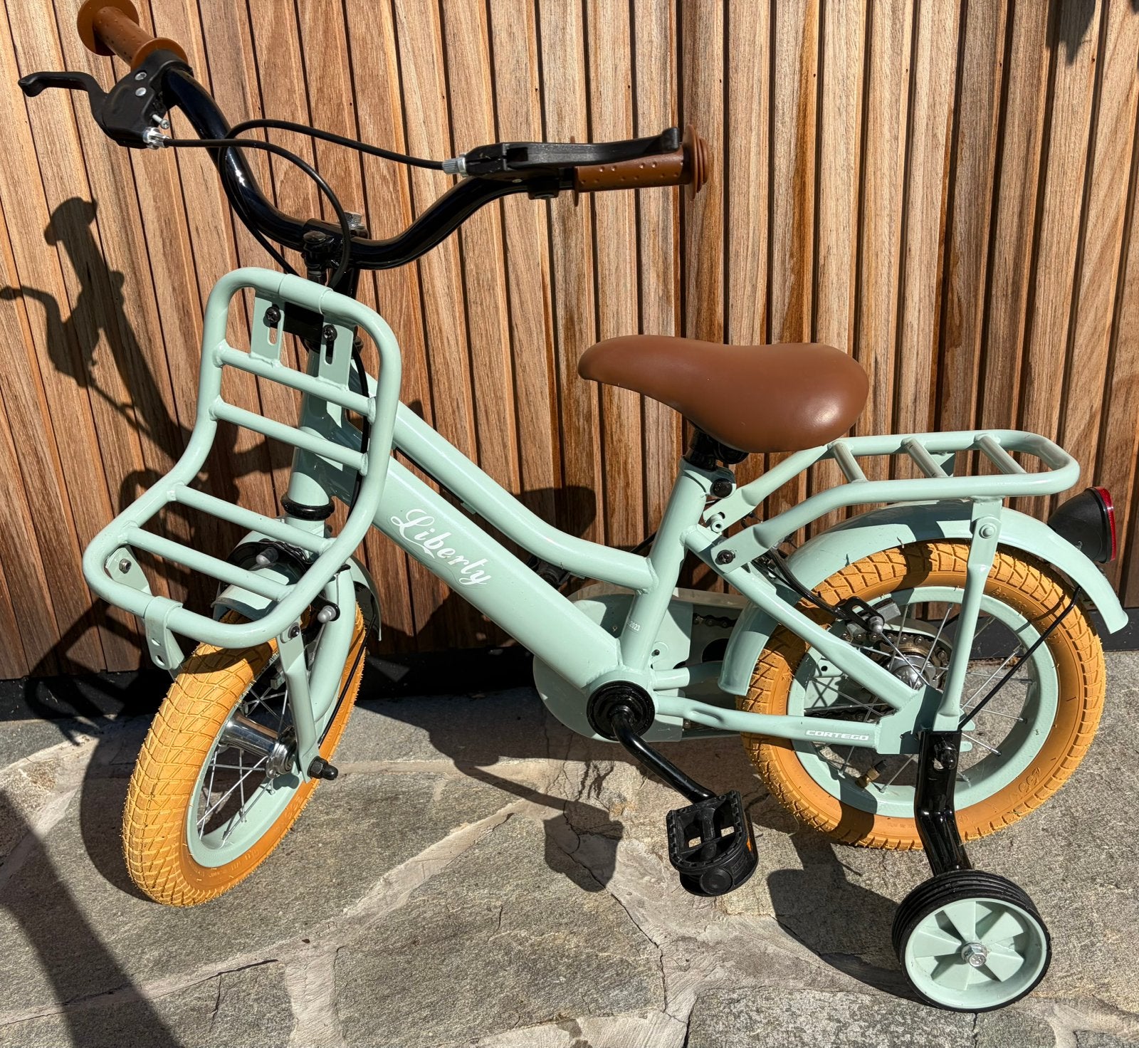 Kinderfiets 2-4jaar cortego liberty, Ophalen, Zijwieltjes, Schijfrem, Minder dan 16 inch