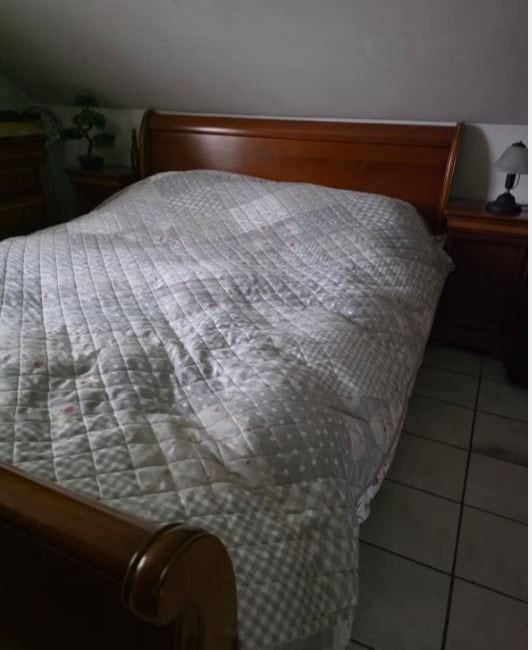 Complete kerselaar slaapkamer in absolute topstaat, Ophalen, Zo goed als nieuw, Tweepersoons, Kerselaar