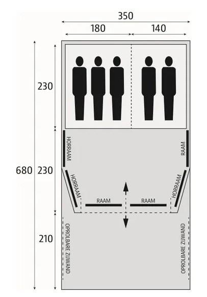 Stevige Opblaasbare tent, Ophalen