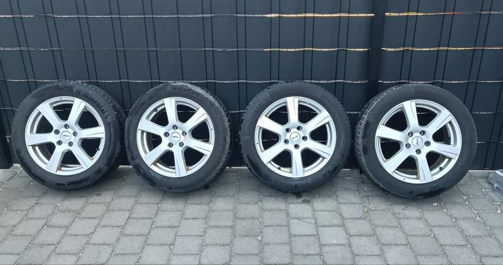 Aluminium velgen Autec 17 inch inclusief banden Continental, Autos : Pièces & Accessoires, Pneus & Jantes, Enlèvement, 17 pouces