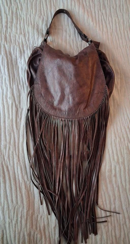 Vintage ARIDZA BROSS schoudertas echt leder, Overige merken, Bruin, Ophalen of Verzenden, Zo goed als nieuw