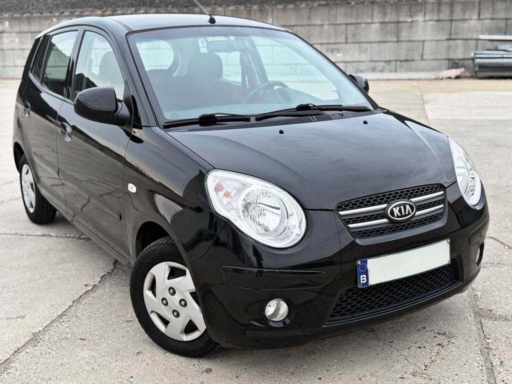Kia Picanto 1.0i met 105.000km - Airco - 2008 - 1j garantie, Achat, Entreprise, Boîte manuelle, Noir