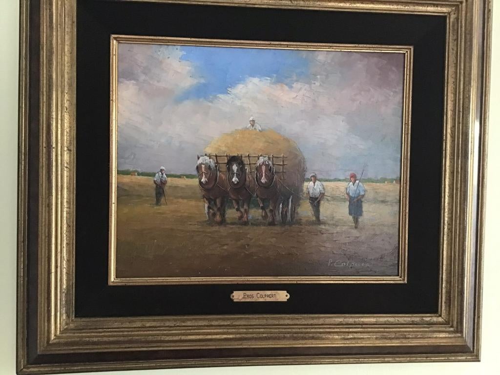 Schilderij van Pros Colpaert (met certificaat), Enlèvement