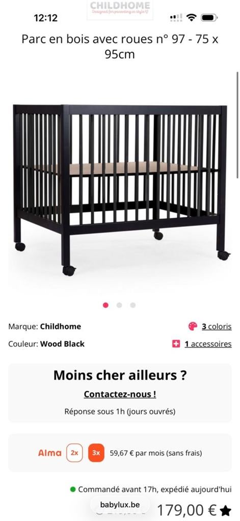 Parc bébé, Enfants & Bébés, Enlèvement ou Envoi, Tapis de parc
