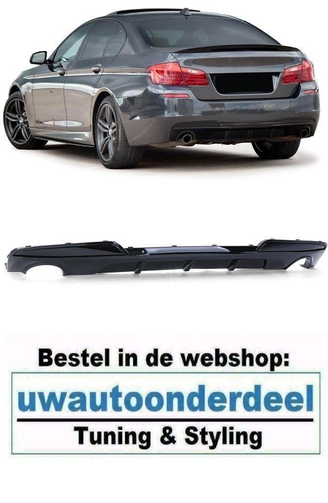 Diffuser Glans Zwart Uitlaat L+R Voor Bmw 5 serie F10 535i M, Verzenden