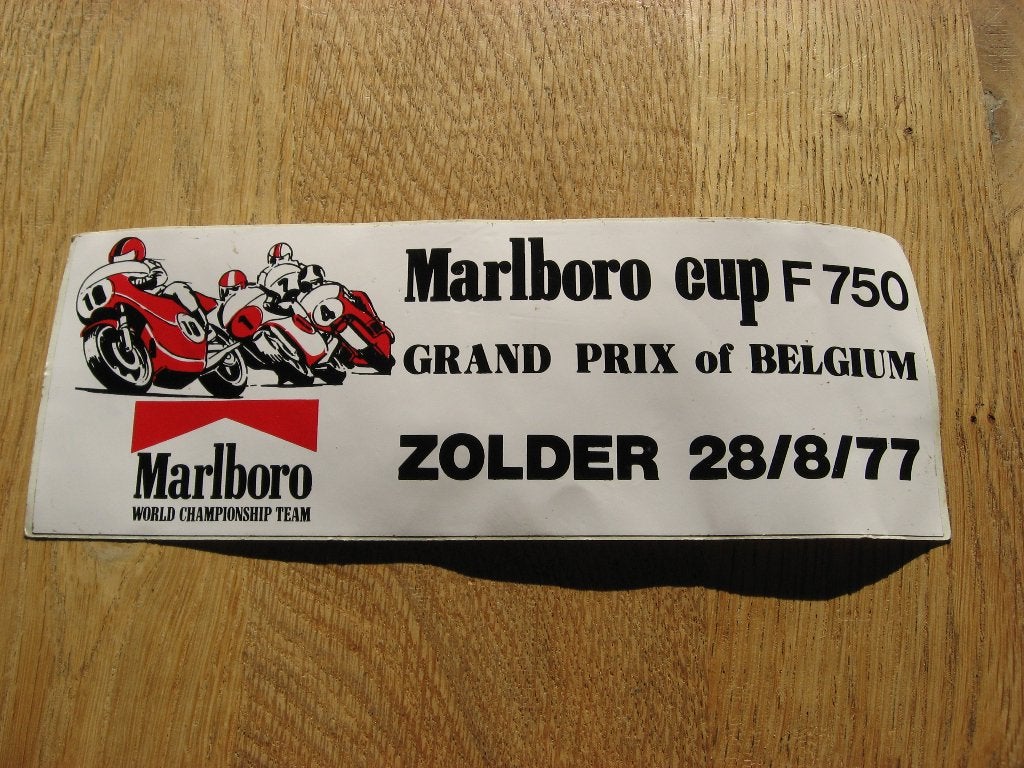 Marlboro World Championship Team Marlboro cup F 750 Sticker, Enlèvement, Neuf, Sport