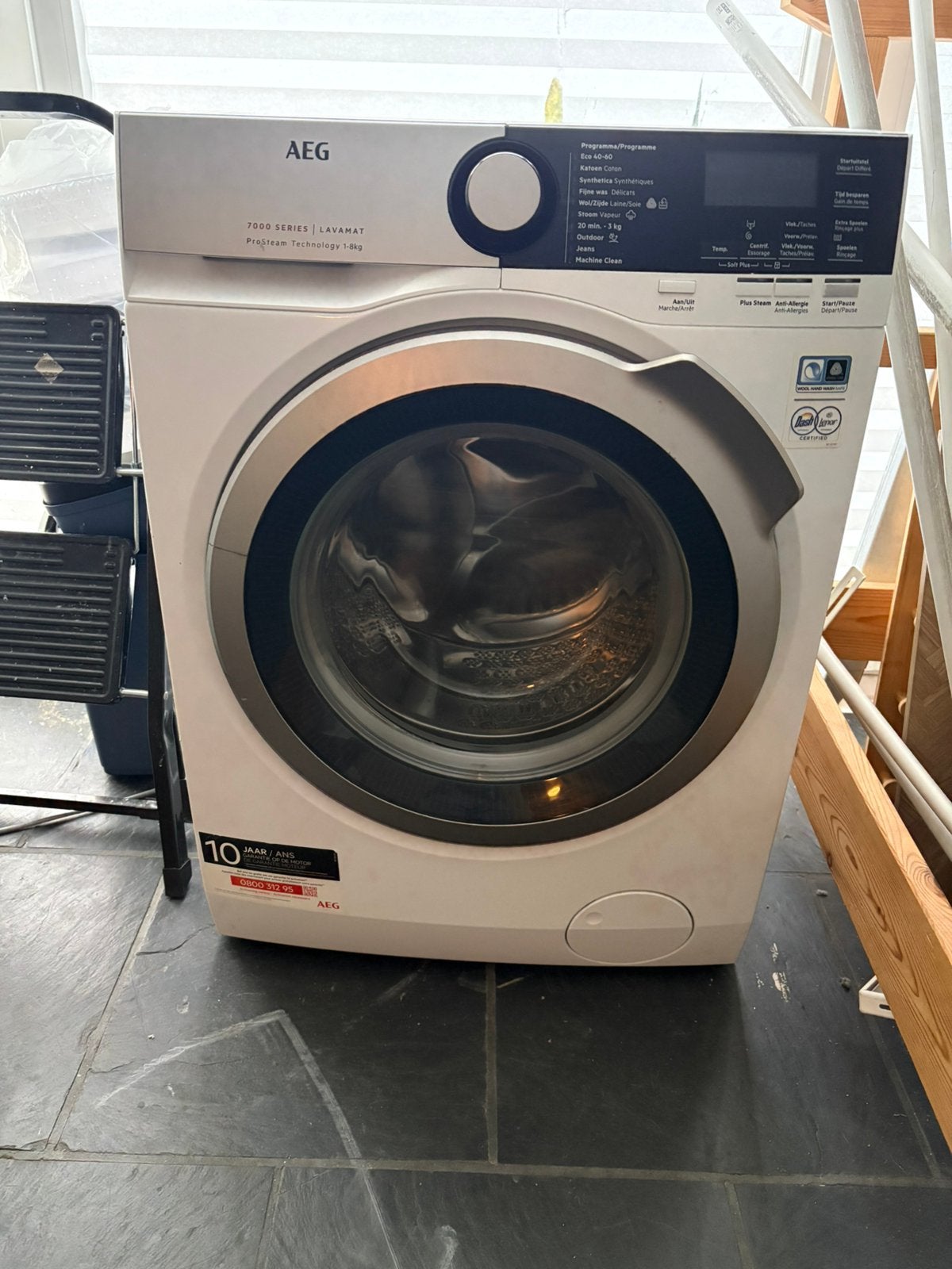 AEG wasmachine, Ophalen, Gebruikt, Energieklasse A of zuiniger, 1200 tot 1600 toeren