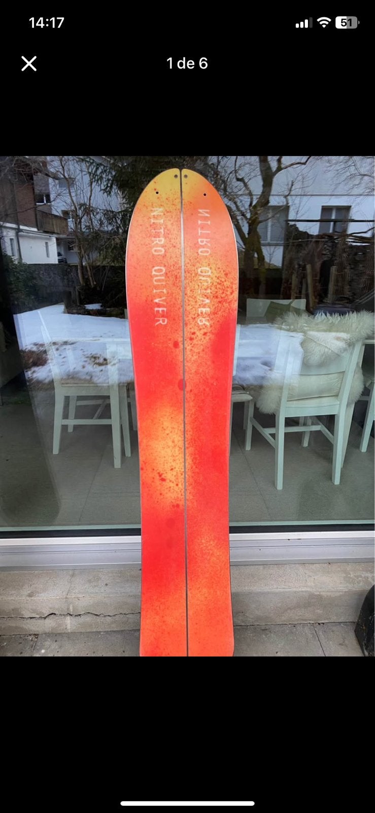 Nitro splitboard, Sport en Fitness, Ophalen of Verzenden, Zo goed als nieuw, Board