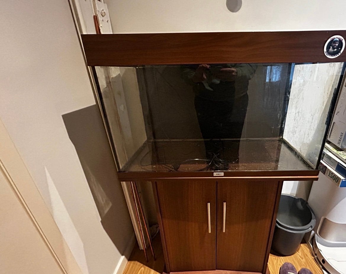 Aquarium 125L met meubel, Enlèvement, Utilisé