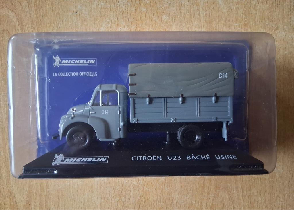 Citroën U23 fabrieksomslag, officiële Michelin-collectie 1/4, Hobby en Vrije tijd, Modelauto's | 1:43, Nieuw, Bus of Vrachtwagen
