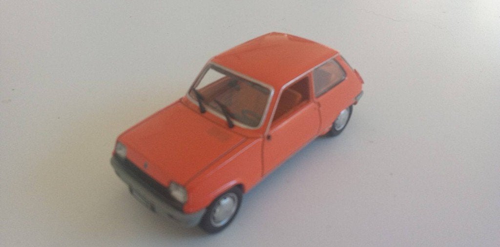 Renault 5 TL 1972 Orange - Norev Manque rétroviseur, Enlèvement ou Envoi, Utilisé, Voiture, Norev
