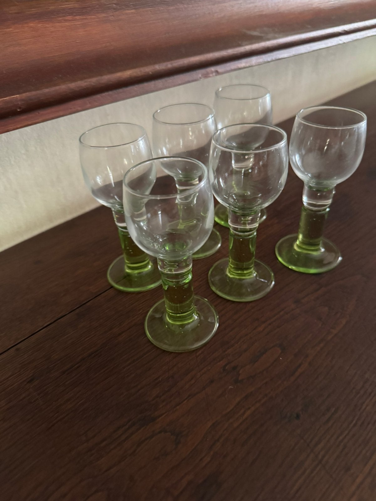 Vintage Bormioli Rocco "Limoncino" glazen - Set van 6, Verzamelen, Glas en Drinkglazen, Ophalen of Verzenden, Zo goed als nieuw