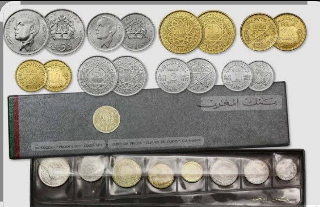 Features- MOROCCO SérieHassan II (1965 - AH 1384)

de 8 Monn, Postzegels en Munten, Ophalen of Verzenden