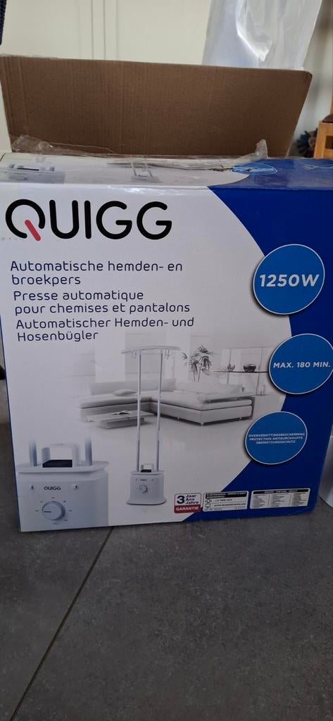 Automatische hemd- en broekpers, Enlèvement